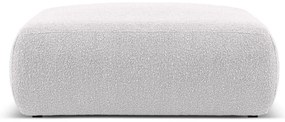Világosszürke buklé puff Molino – Micadoni Home