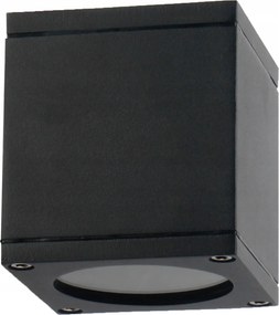 Kültéri mennyezeti lámpa kerti négyszögletes fekete Polux