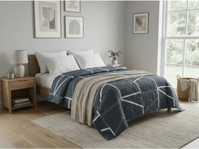 Nyári takaró GRIDON 140x200 cm, fekete