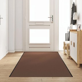 Ajtószőnyeg Barna és fekete 120 x 350 cm Polipropilén és vinil