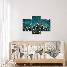 Kép - telihold az arany hegyek felett (90x60 cm)