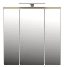 Tükrös fali fürdőszobai szekrény VENOM, fehér/sonoma tölgy