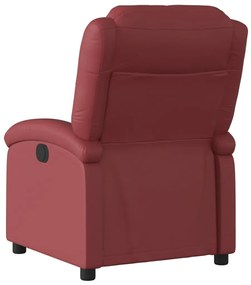 vidaXL bordó műbőr dönthető fotel