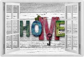 Poszterek 60x40 Otthon Házikó Felirat