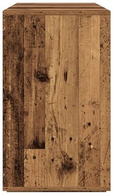 Barna büfé Régi fa Fa 120 x 41 x 75 cm Büfé Négyszögletes