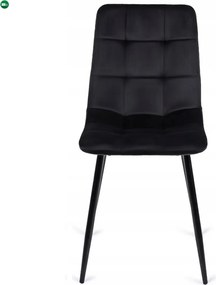 szett étkezőasztal MAX 80-160 cm craft tölgy/fekete és 6 szék PERU fekete