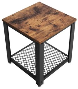 ELDUR oldalsó asztal, barna/fekete