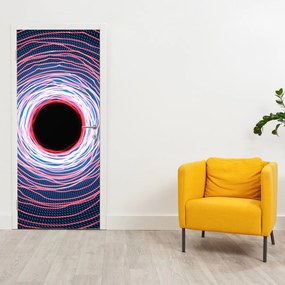 Fotótapéta ajtóra - Kör absztrakció (95x205cm)