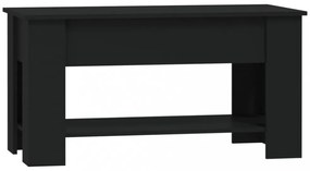 fekete szerelt fa dohányzóasztal 101 x 49 x 52 cm