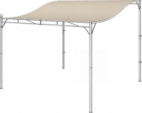 Outsunny pergola pótonyva, 298 × 293 cm – napellenző 3 × 3 m pavilonhoz, krémszínű | Aosom