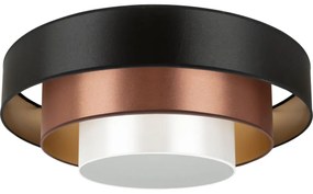 Duolla - LED Mennyezeti lámpa LUNETA LED/26W/230V átm. 60 cm 4000K fekete/réz