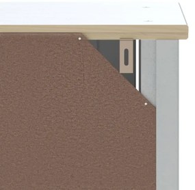 BERG fehér tömör fenyőfa fürdőszobaszekrény 69,5 x 34 x 110 cm