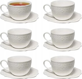 Csésze Csészealjjal Kávéscsésze 310 ml Porcelán 6 x Tudor England