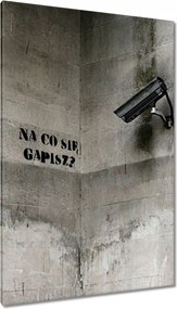 Festmények 80x120 Banksy Mit bámulsz si