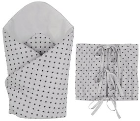 Bellatex Csillagok pólya szürke, 75 x 75 cm