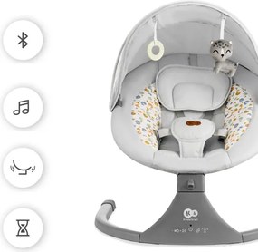 KINDERKRAFT - Babaringató dallammal 2in1 LUMI világos szürke