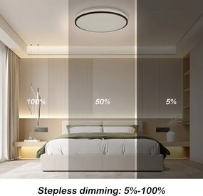 Brilagi - okos, dimmelhető mennyezeti LED lámpa 24 W / 230 V, átmérő 38 cm, Wi‑Fi (Tuya) + távirányító