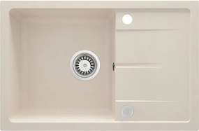 Leda gránit mosogató_beige_1 medence+csepegtető