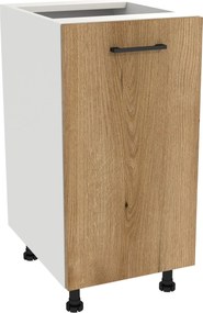 Konyhaszekrény alsó 40 Capri korpusz fehér front tölgy Evoke