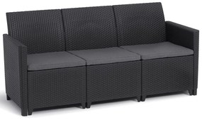 MARIE 3 SEATERS SOFA - grafit