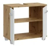 VENOM fürdőszobaszekrény fehér/artisan tölgy