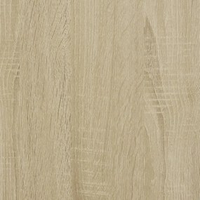 3 db sonoma tölgy színű szerelt fa fali polc 58 x 18 x 18 cm