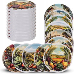 Befőttesüveg Kupakok FI82 Befőttesüveg Kupak Méz Fedél 10db 6 Akasztós