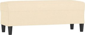 vidaXL krémszínű szövet pad 100 x 35 x 41 cm