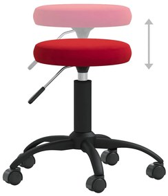 bordó bársony forgó irodaszék