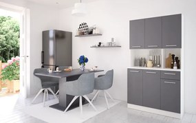 Hatajtós szekrény, fehér/grafit, PELION NEW