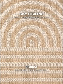 Krémszínű-natúr színű kültéri-beltéri szőnyeg 160x230 cm Haringey Woodfield – Ted Baker