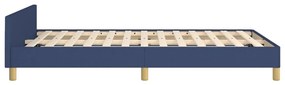 ágykeret matrac nélkül kék 120x200 cm szövet 120x200 cm
