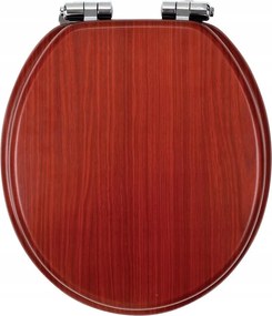 Lyra Diófa WC-ülőke, furnéros Mdf, lassan ereszkedik
