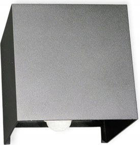 Fali lámpa kocka Led 6W 4000K mozgás- és szürkületérzékelővel