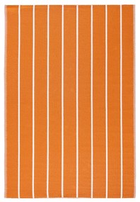 Csíkos kültéri szőnyeg, 120 x 180 cm, narancssárga