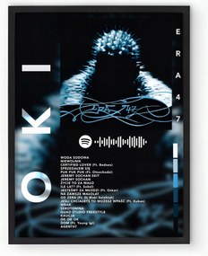 Zenei Poszter Falra Oki Era Album 47 20x30 CM Keretben