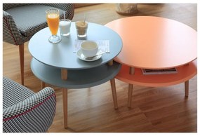 UFO világosszürke dohányzóasztal, ⌀ 57 cm - Ragaba