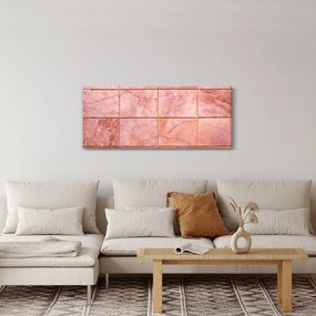 Kép - Rózsaszín, márványozott csempe (120x50 cm)