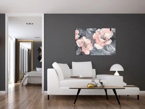 Kép - Virágok vázlata (90x60 cm)