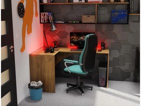 Sarok LED PC asztal Uhlominn (arany craft). 1092074
