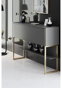 Komód Luxe - Gold, Anthracite