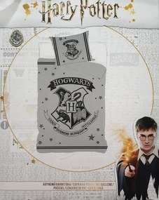 Harry Potter Ágyneműhuzat 140 x 200 cm 100% Pamut Szürke
