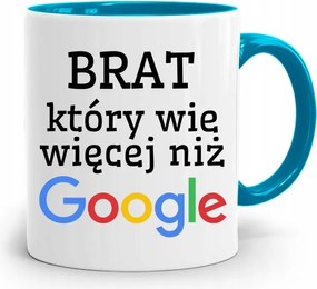 Kék Testvér Bögre, Aki Többet Tud, Mint A Google, fényképes nyomattal