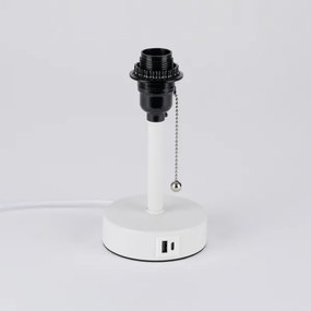 Brilagi - TABLON asztali lámpa USB-porttal 1xE27/25W/230V fehér