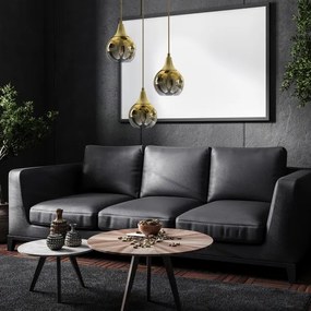 Csillár zsinóron MONTE 3xE27/60W/230V arany