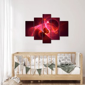 Modern rózsaszín absztrakció képe (150x105 cm)
