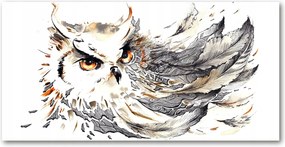 Fotó-kép fotó edzett üveg Bagoly 140x70
