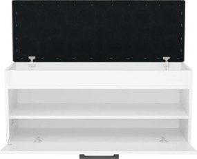 Parma cipőtároló pad, fehér