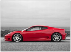 Poszterek 135x100 Piros Ferrarik a tengerparton