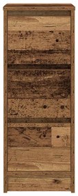 antik fa színű szerelt fa tálalószekrény 29,5x34x76 cm